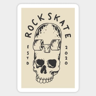 Rock skate skull Magnet